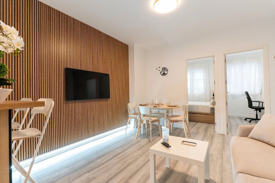 Living room of Planta baja for sale in Santa Pola  with Air Conditioner and Parquet flooring