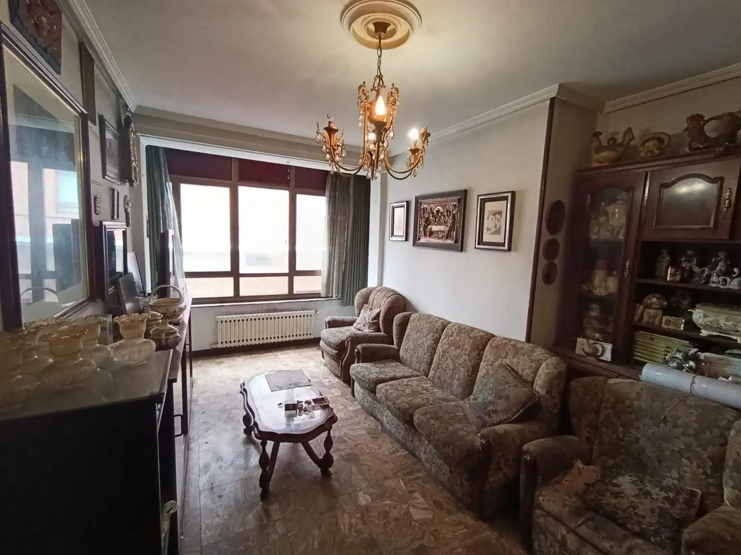 Wohnzimmer von Wohnung zum Verkauf in Langreo mit Heizung und Terrasse