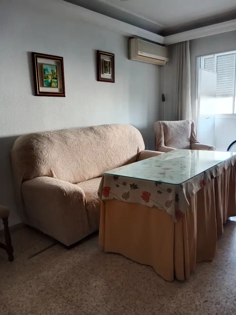 Living room of Flat for rent in Sevilla  with Air Conditioner, Heating and Furnished