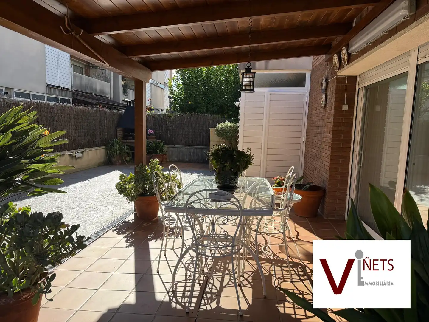 Terrasse von Erdgeschoss zum Verkauf in La Garriga mit Heizung, Privatgarten und Parkett