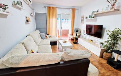 Living room of Flat for sale in Málaga Capital  with Air Conditioner, Terrace and Storage room