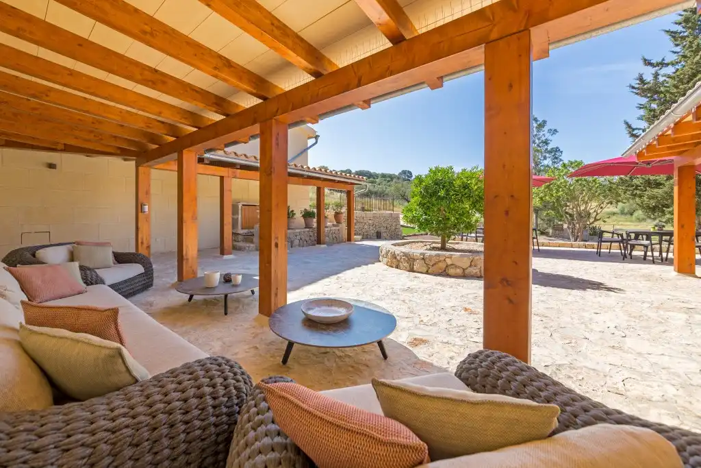 Terraza de Finca rústica en venta en Sineu con Aire acondicionado, Calefacción y Jardín privado