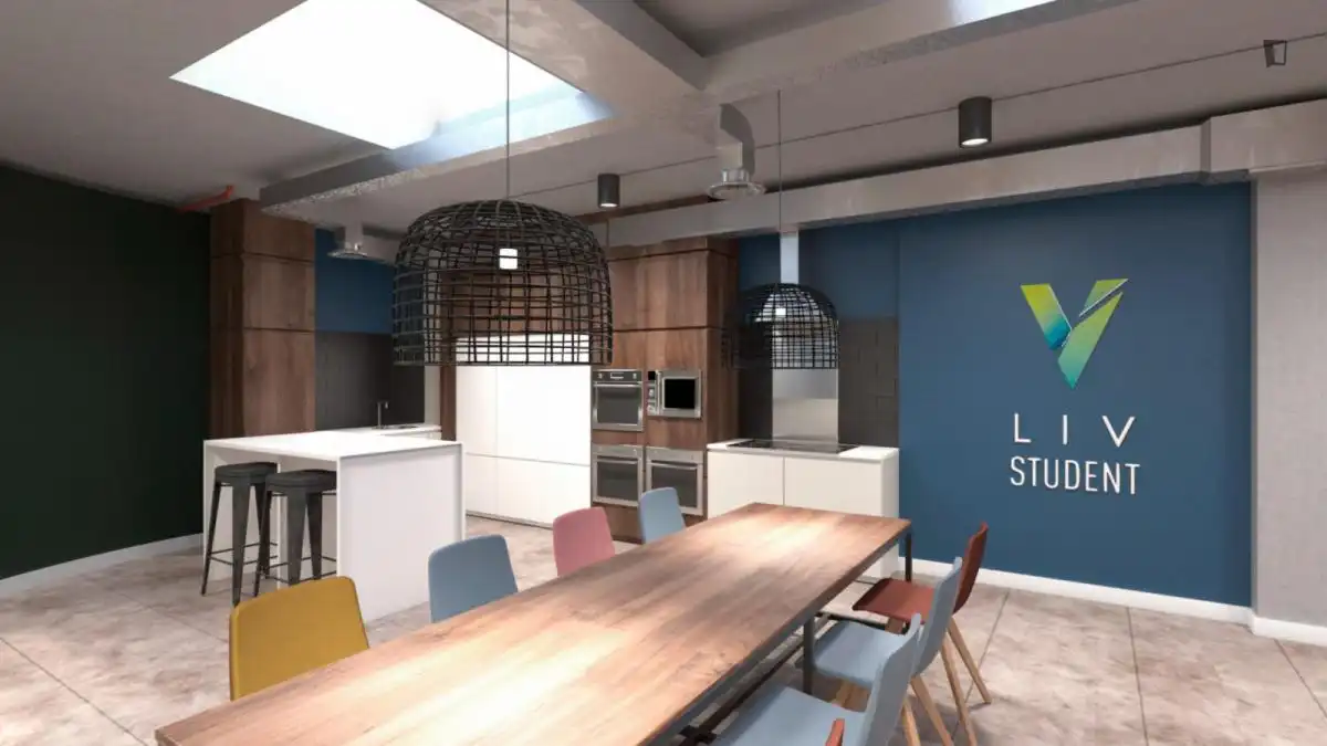 Cocina de Piso de alquiler en Barcelona con Piscina, Amueblado y Internet