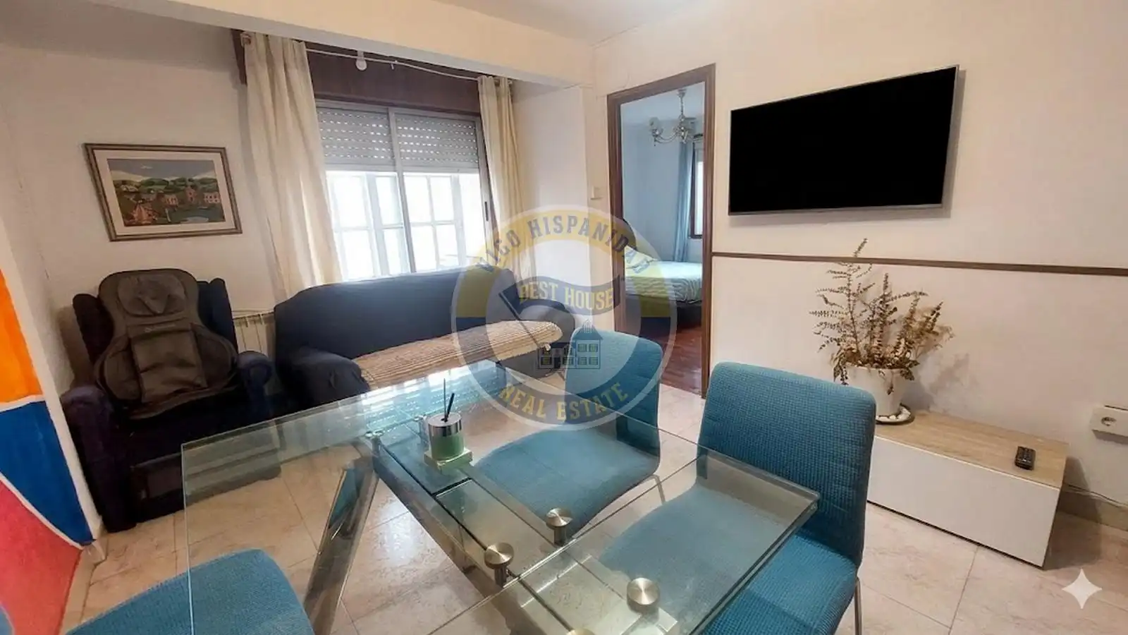 Living room of Flat for sale in Vigo   with Heating, Storage room and Furnished