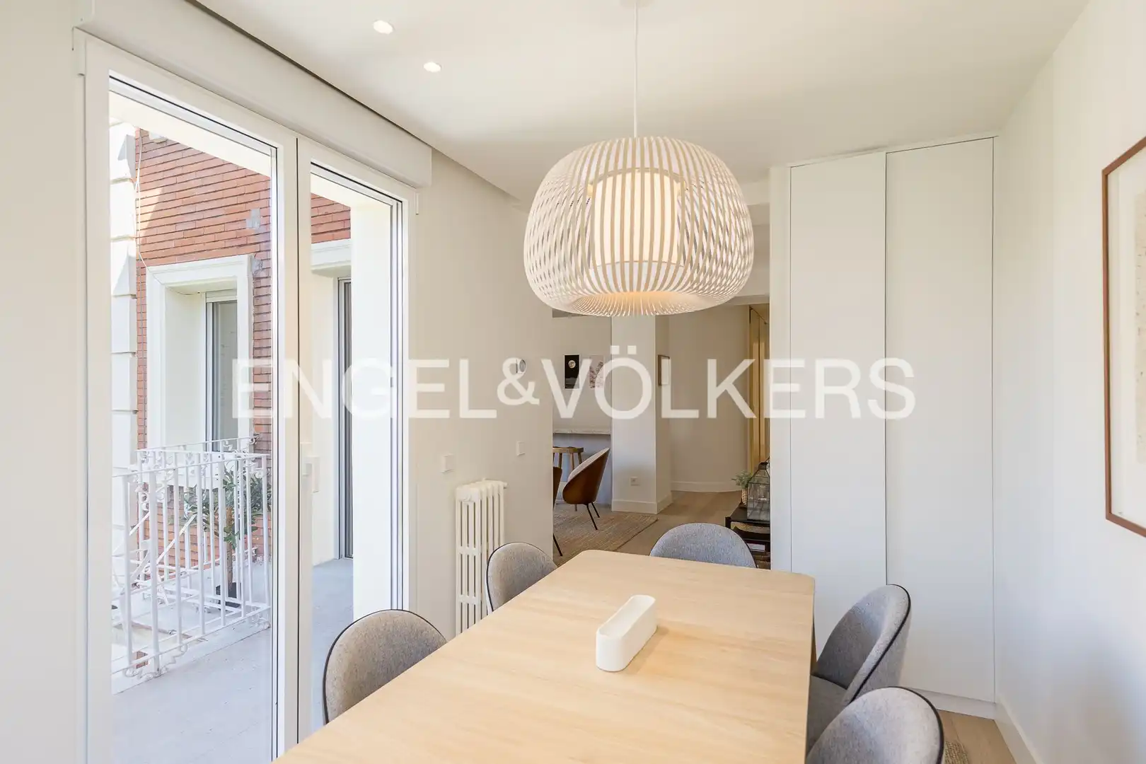 Esszimmer von Wohnung zur Miete in Madrid mit Klimaanlage, Heizung und Terrasse