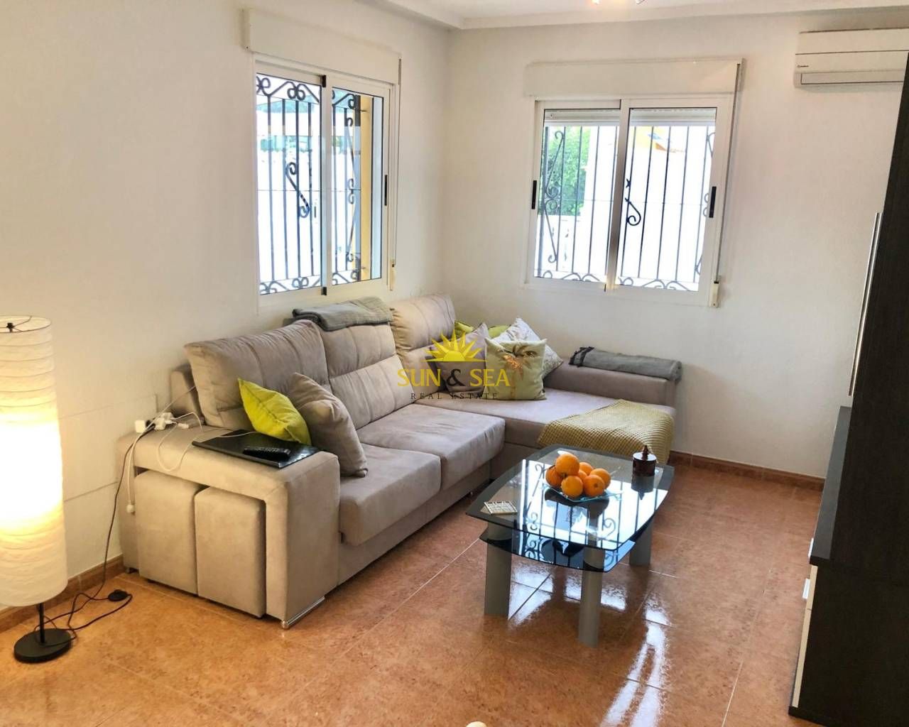 Living room of House or chalet to rent in Orihuela  with Air Conditioner, Heating and Terrace