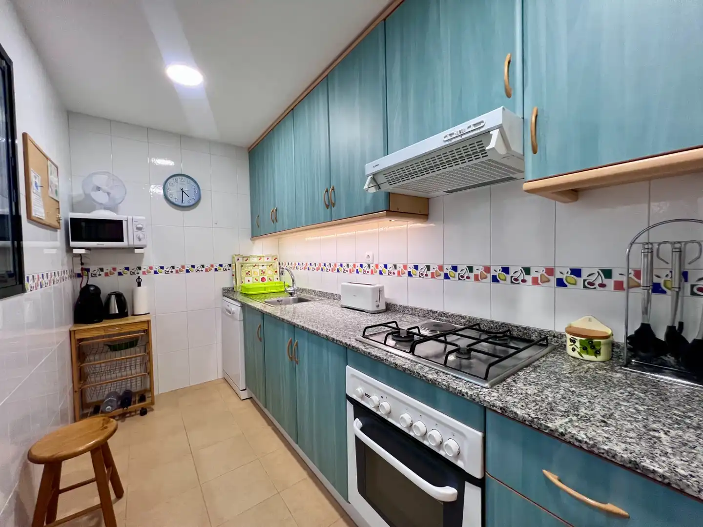 Kitchen of Flat for rent in Villajoyosa / La Vila Joiosa  with Air Conditioner, Private garden and Terrace