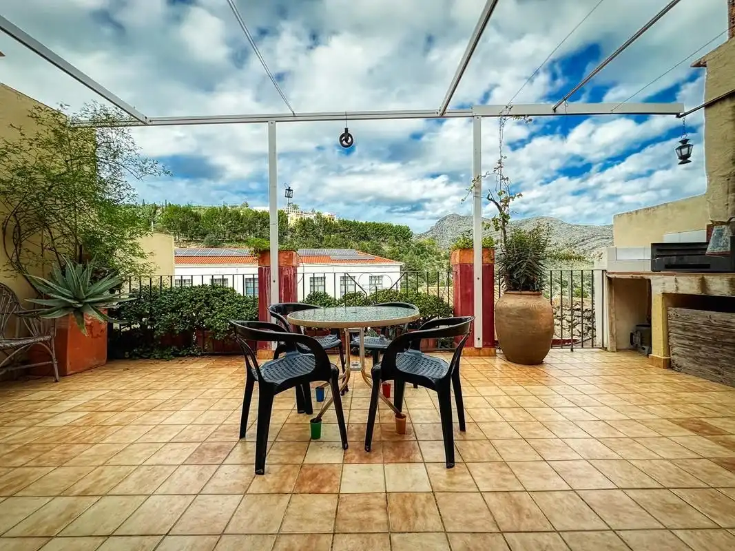 Terraza de Casa o chalet en venta en La Vall de Laguar con Aire acondicionado, Calefacción y Jardín privado