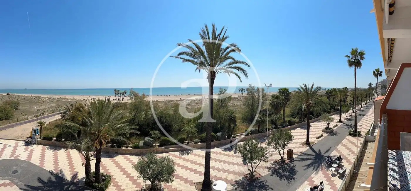 Außenansicht von Wohnung zur Miete in Canet d'En Berenguer mit Klimaanlage, Heizung und Privatgarten