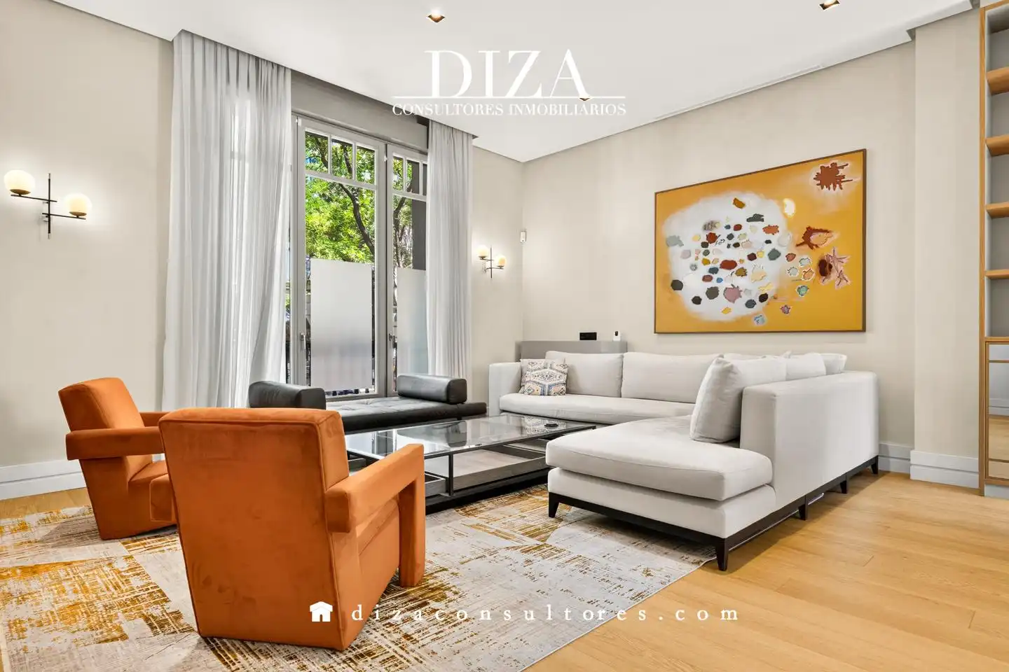 Living room of Ground floor for rent in Madrid  with Air Conditioner and Furnished