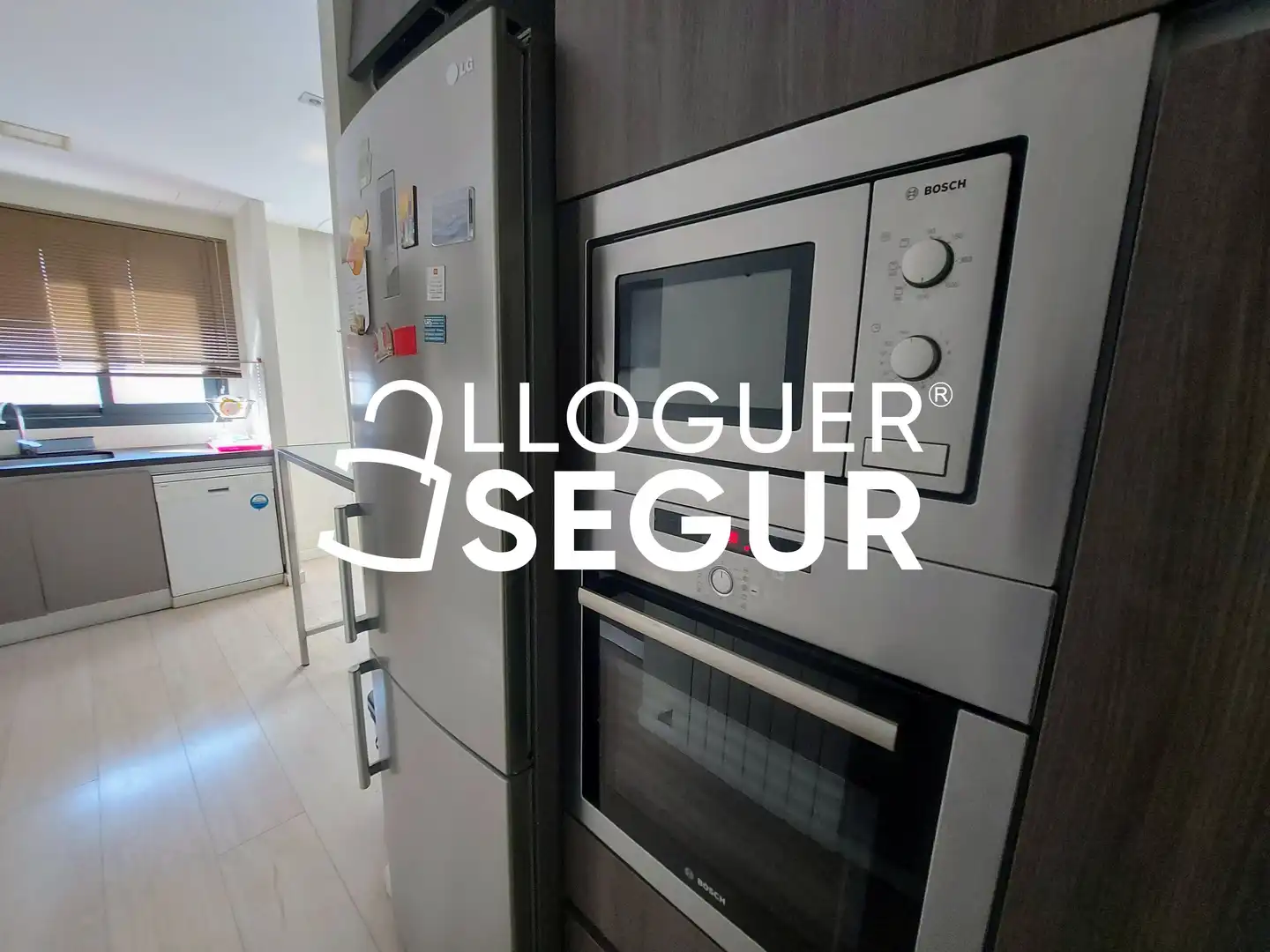 Küche von Wohnung zur Miete in Barcelona mit Klimaanlage und Heizung