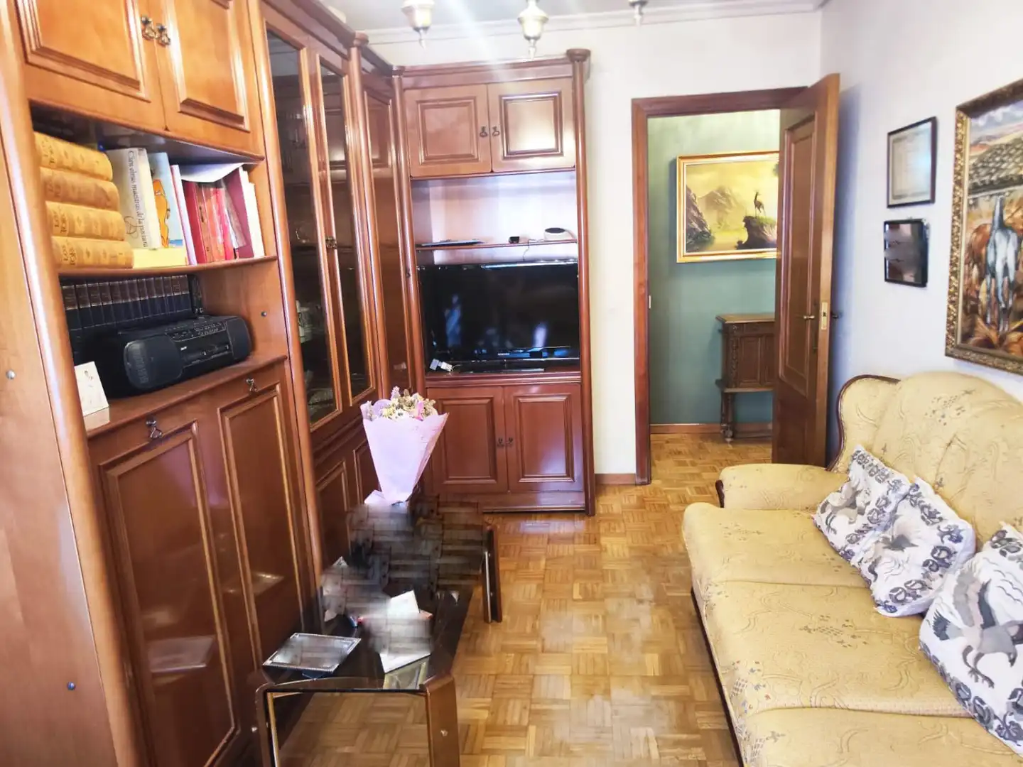 Sala d'estar de Pis en venda en Palencia amb Calefacció i Terrassa