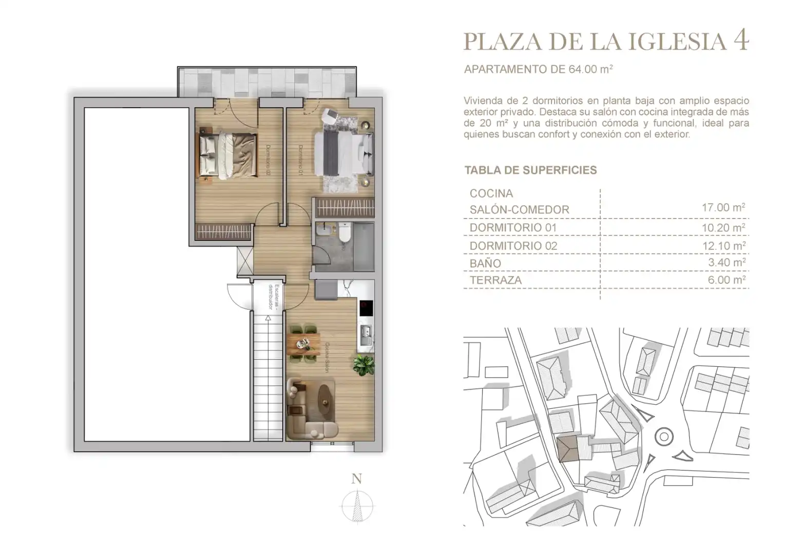 Piso en venta en Villalbilla con Calefacción