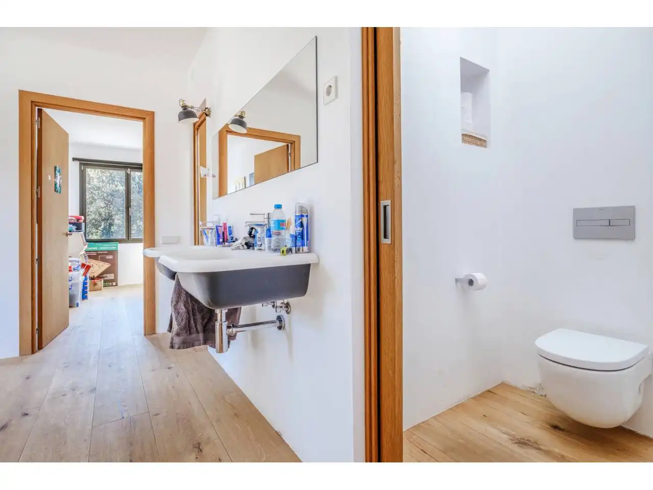 Badezimmer von Haus oder Chalet zum Verkauf in Matadepera mit Klimaanlage, Heizung und Privatgarten