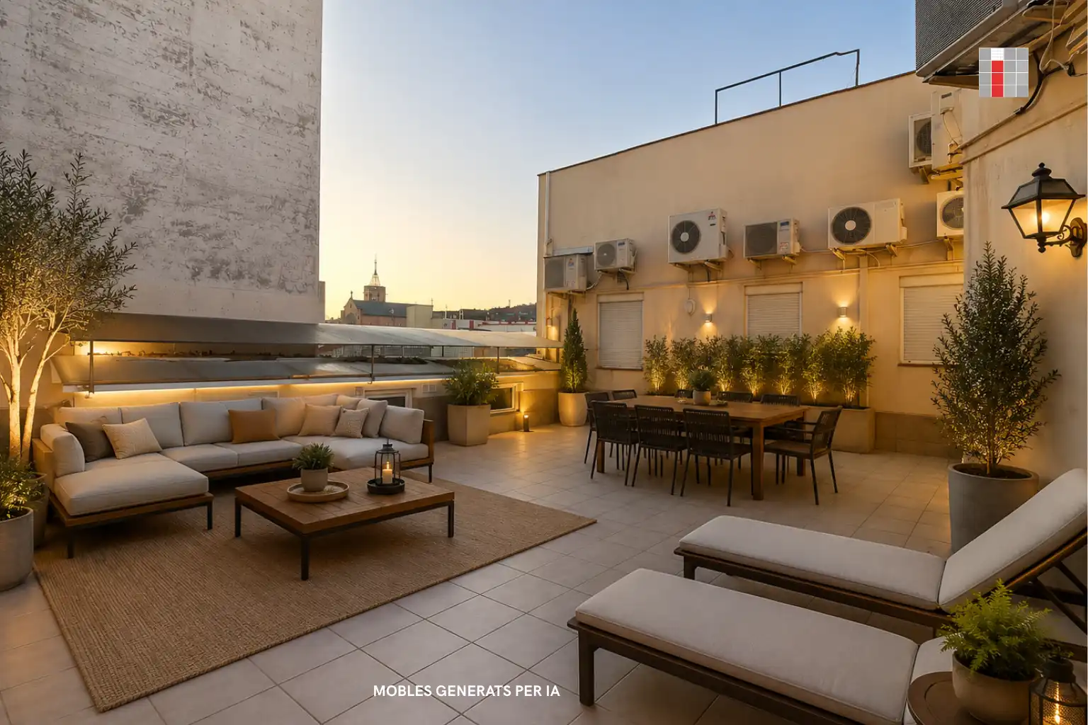 Terraza de Ático en venta en Granollers