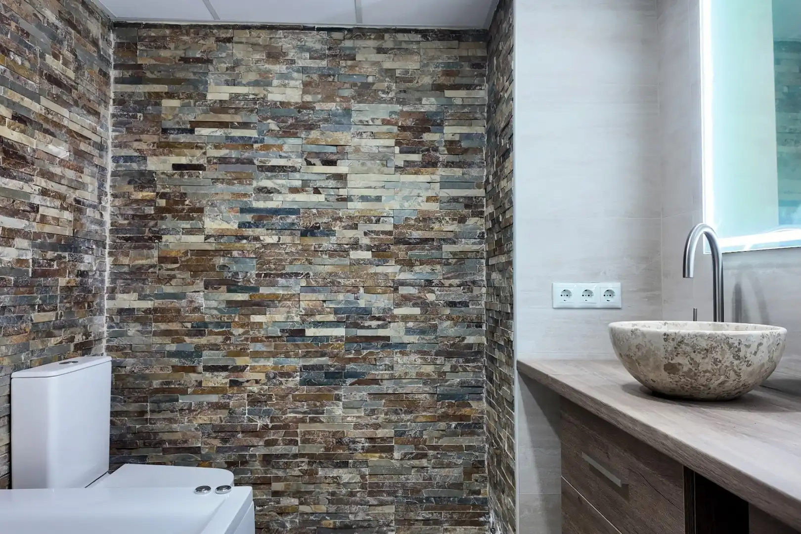 Badezimmer von Maisonette zum Verkauf in Alicante / Alacant mit Klimaanlage und Terrasse