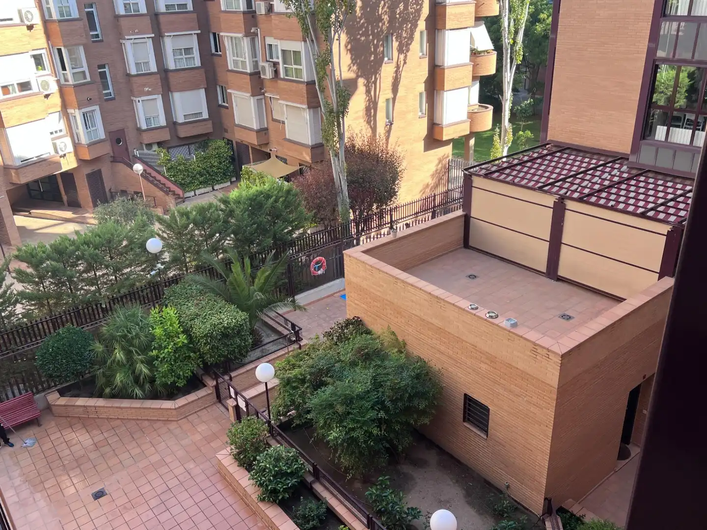 Balcony of Flat for rent in Madrid  with Air Conditioner, Heating and Private garden