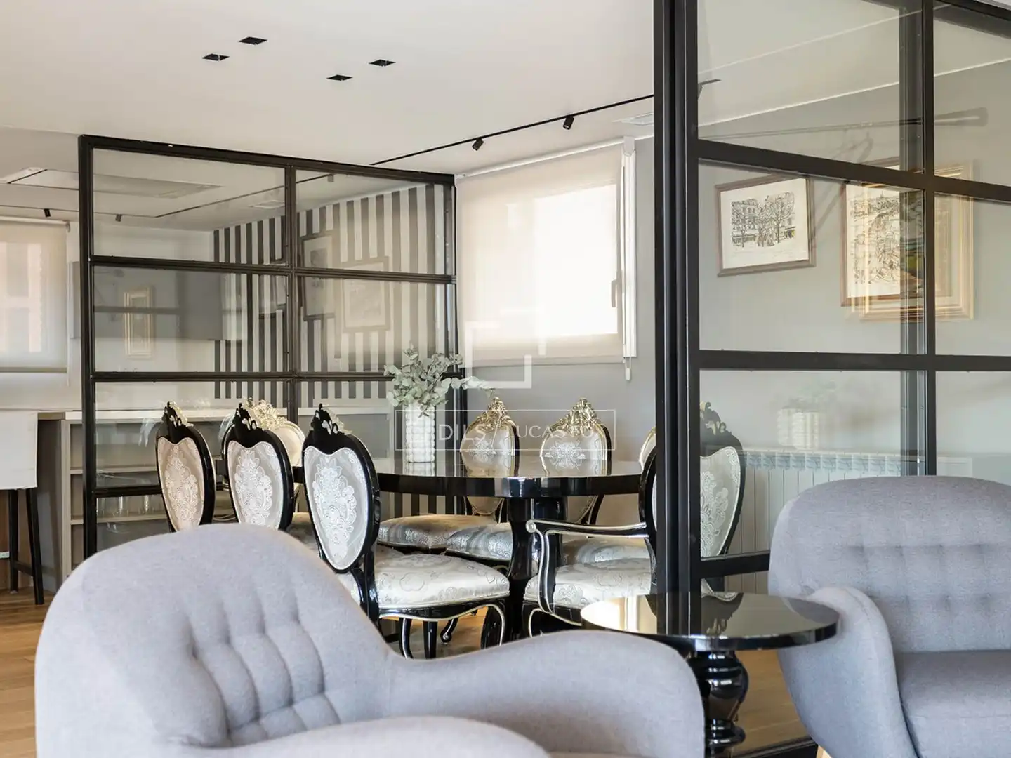 Esszimmer von Wohnung zum Verkauf in Barcelona mit Klimaanlage und Terrasse