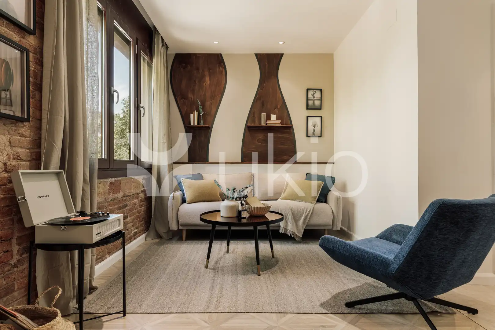 Sala d'estar de Apartament de lloguer en Barcelona amb Aire condicionat, Calefacció i Moblat
