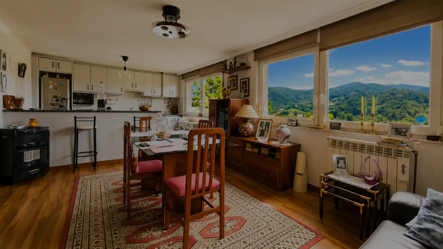 Dining room of Houses for sale in Langreo  with Heating, Private garden and Parquet flooring