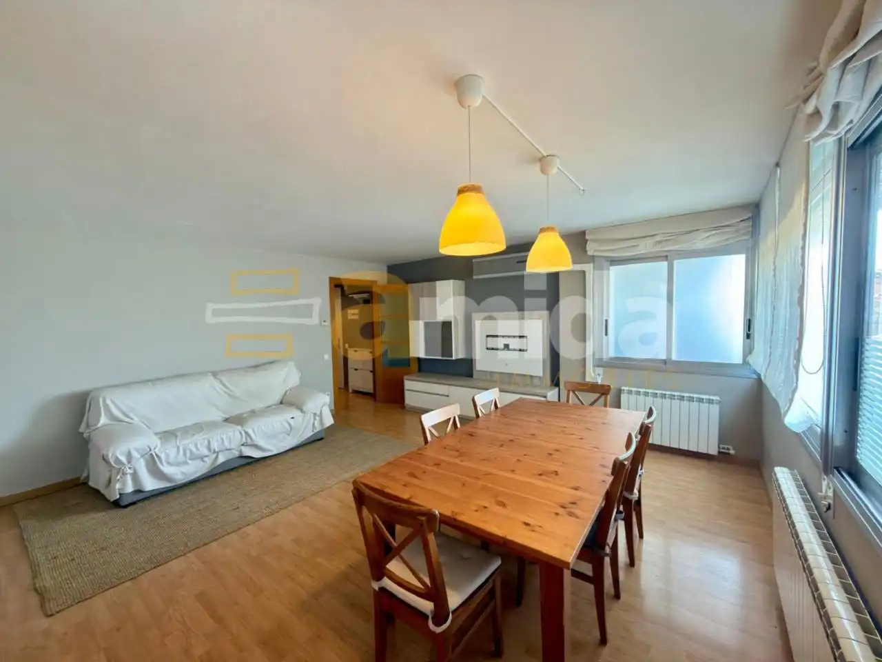 Sala d'estar de Pis en venda en Sabadell amb Aire condicionat i Parquet