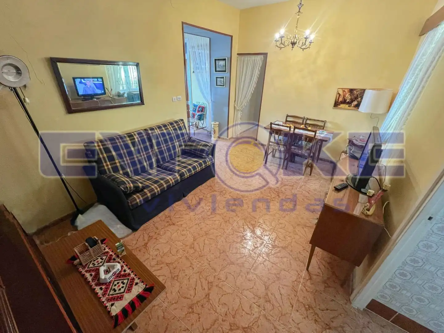 Sala de estar de Casa o chalet en venta en Benquerencia de la Serena con Terraza, Trastero y Amueblado