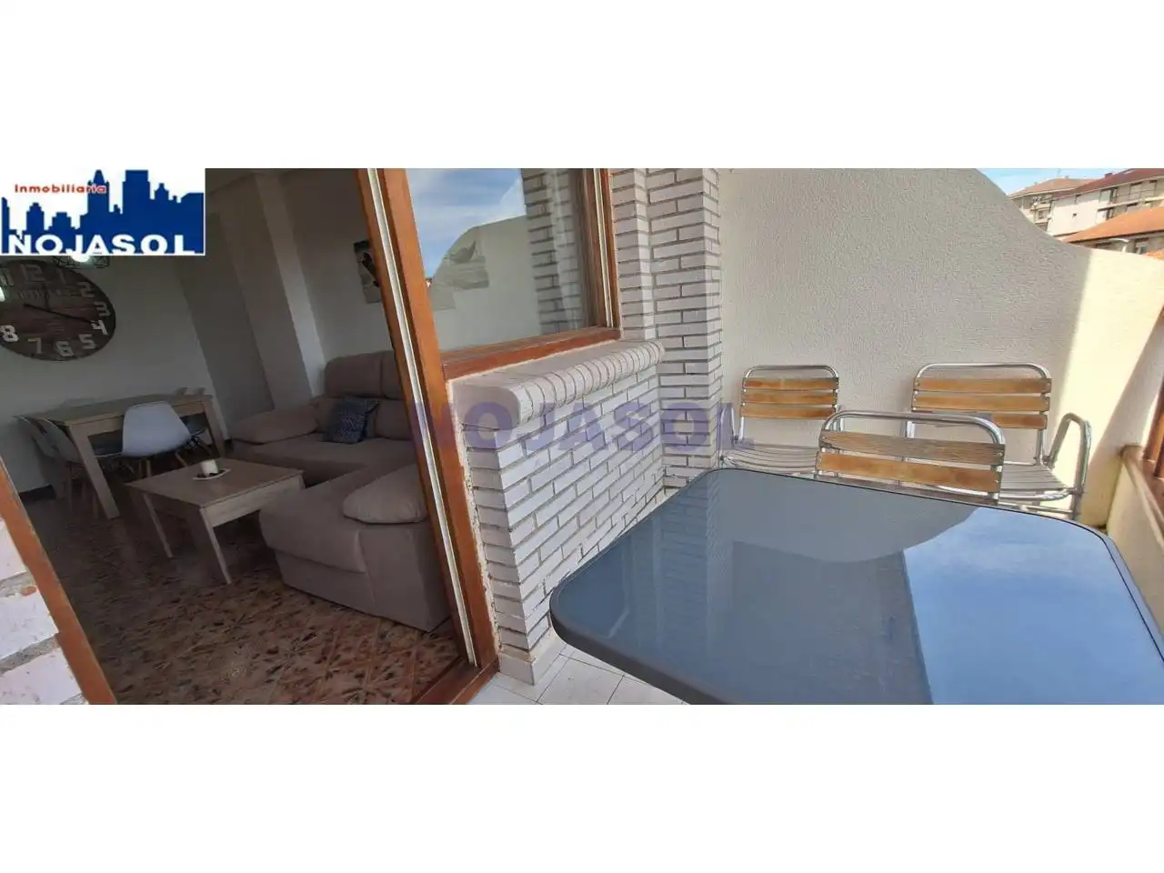 Terrasse von Wohnung zur Miete in Noja mit Heizung, Terrasse und Möbliert