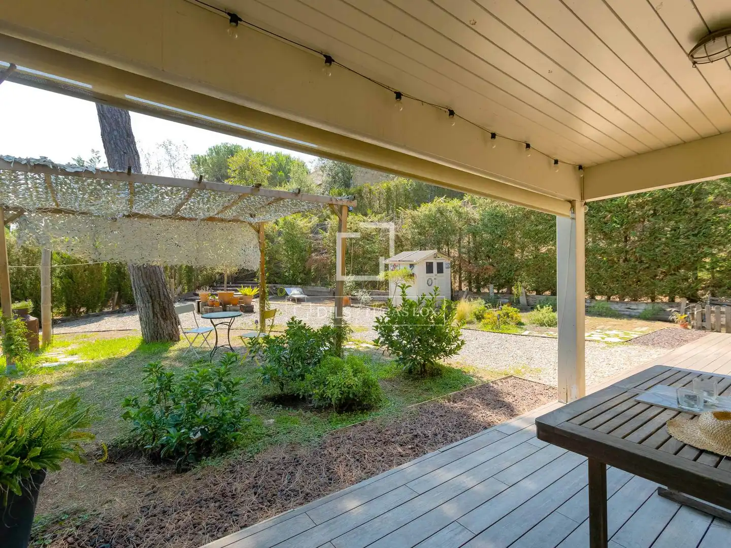 Terraza de Finca rústica en venta en Vallromanes con Calefacción, Jardín privado y Parquet