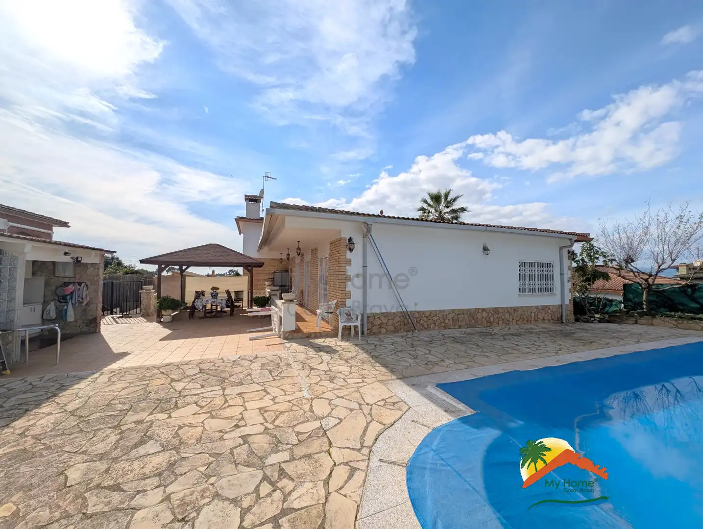 Vista exterior de Casa o xalet en venda en Lloret de Mar amb Calefacció, Jardí privat i Terrassa