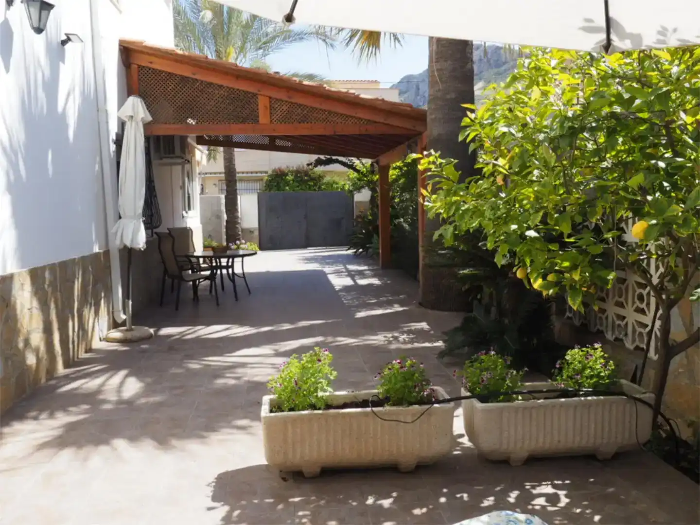 Terrasse von Haus oder Chalet zur Miete in Águilas mit Klimaanlage, Privatgarten und Möbliert