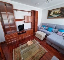 Living room of Duplex to rent in A Coruña Capital   with Heating, Private garden and Parquet flooring