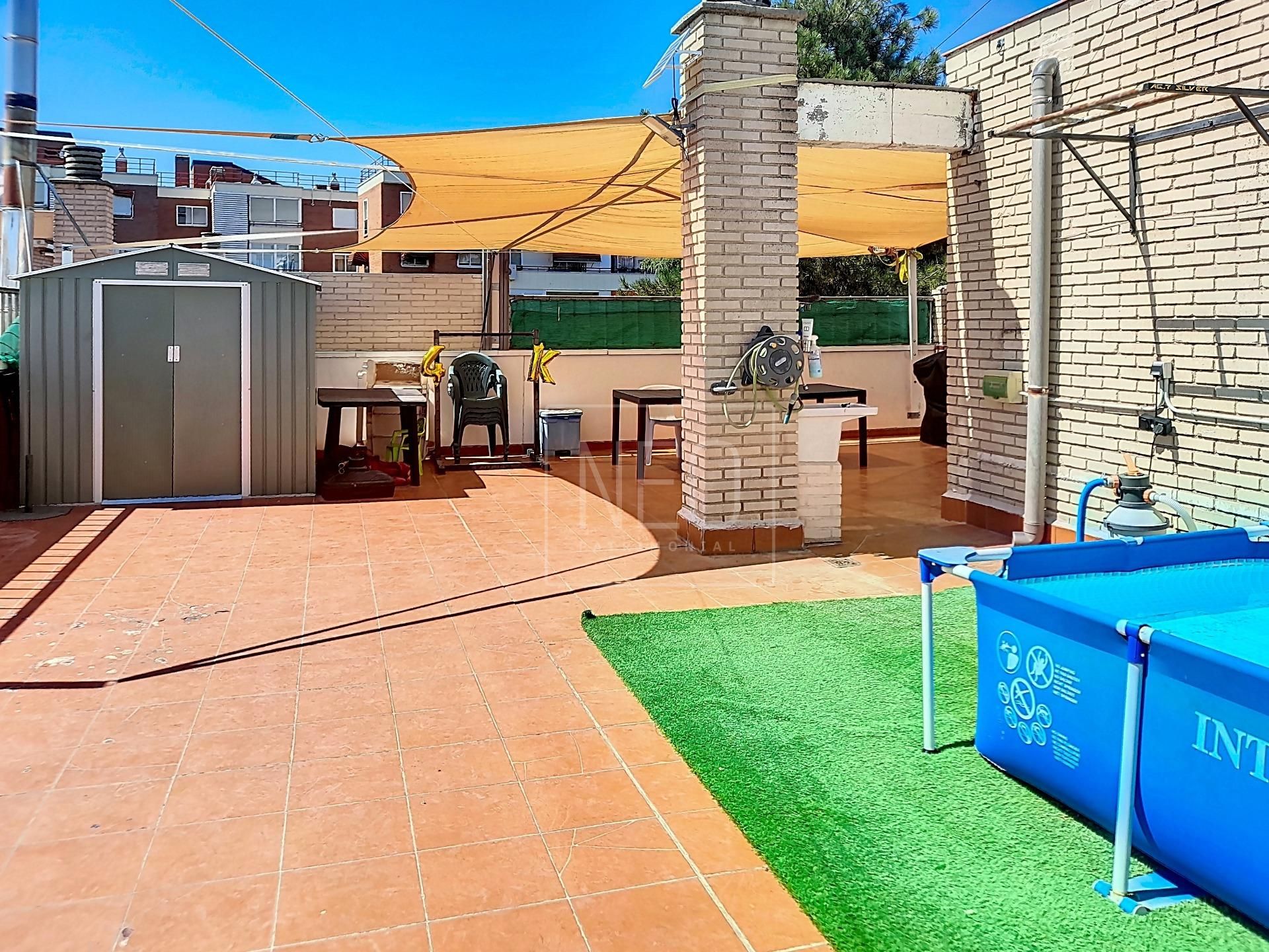 Terrace of Attic for sale in  Madrid Capital  with Air Conditioner, Private garden and Terrace