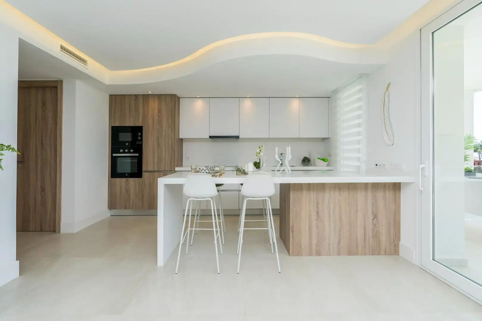 Cocina de Apartamento en venta en San Roque con Aire acondicionado, Calefacción y Jardín privado