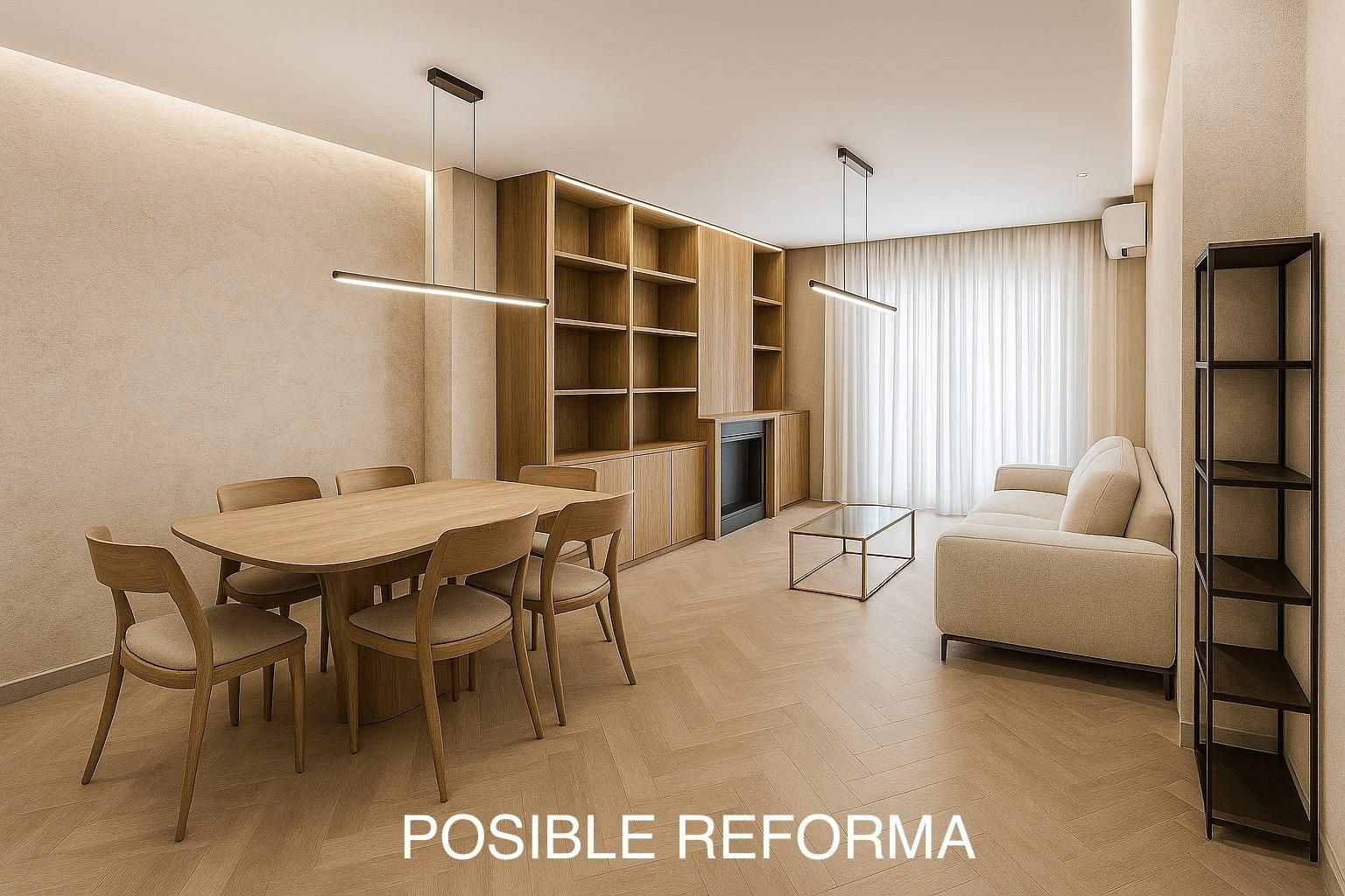 Sala de estar de Ático en venta en Santa Coloma de Gramenet con Aire acondicionado, Terraza y Amueblado