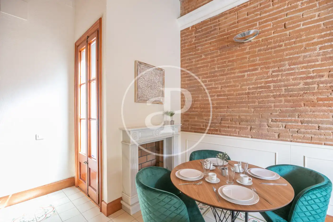 Comedor de Piso de alquiler en Barcelona con Aire acondicionado, Calefacción y Terraza