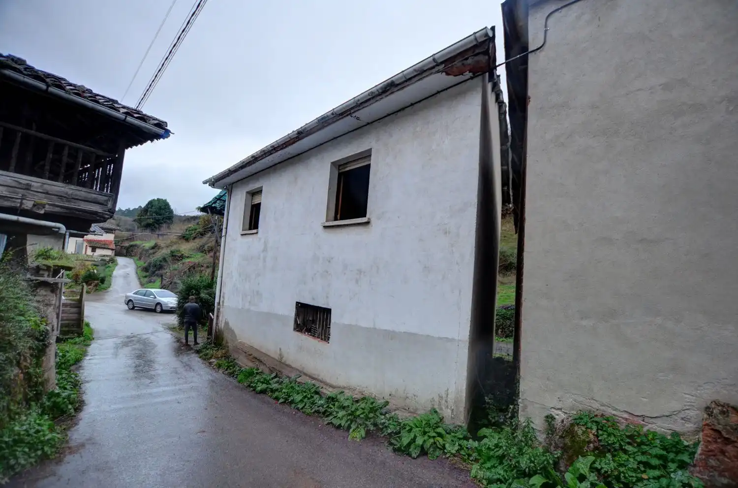 Vista exterior de Casa o chalet en venta en Tineo con Piscina