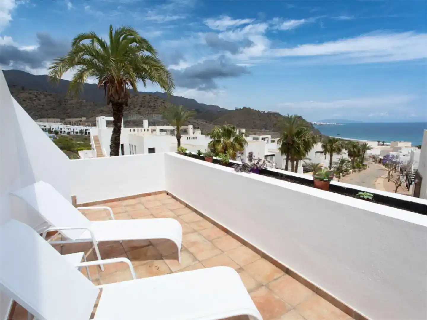 Terrace of Flat for sale in Mojácar  with Air Conditioner, Swimming Pool and Balcony
