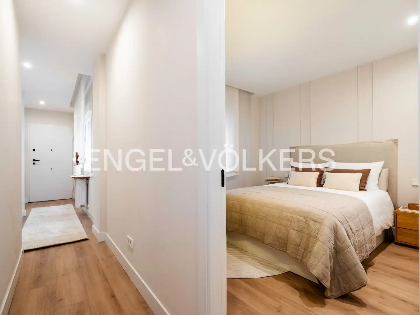 Schlafzimmer von Wohnung zur Miete in Madrid mit Klimaanlage, Heizung und Terrasse