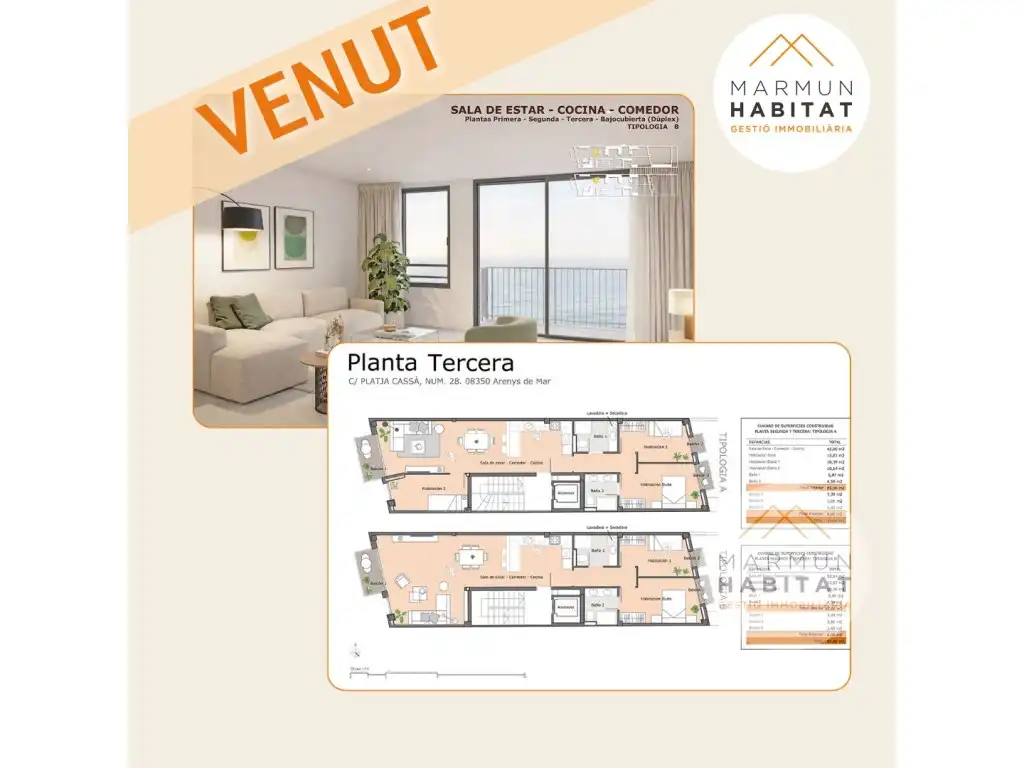 Piso con terraza en venta en Centre