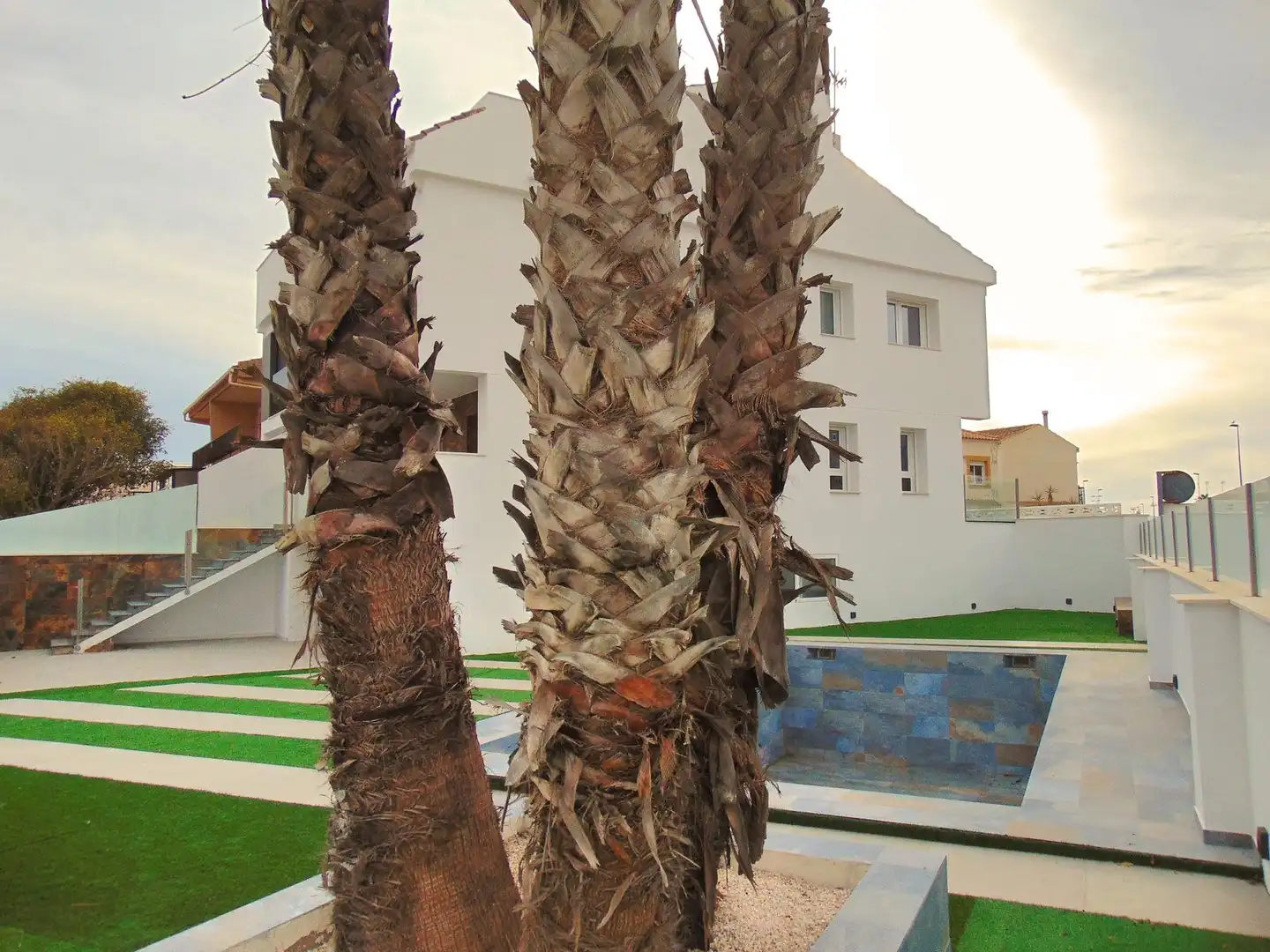 Jardín de Casa adosada en venta en San Pedro del Pinatar con Aire acondicionado, Calefacción y Jardín privado