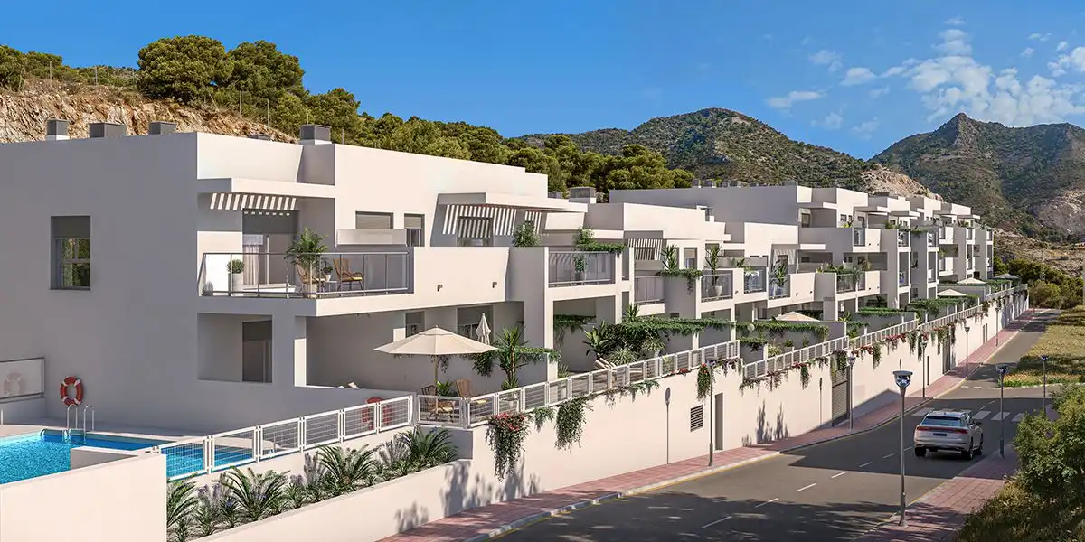 Vista exterior de Pis en venda en Benalmádena amb Aire condicionat, Calefacció i Terrassa