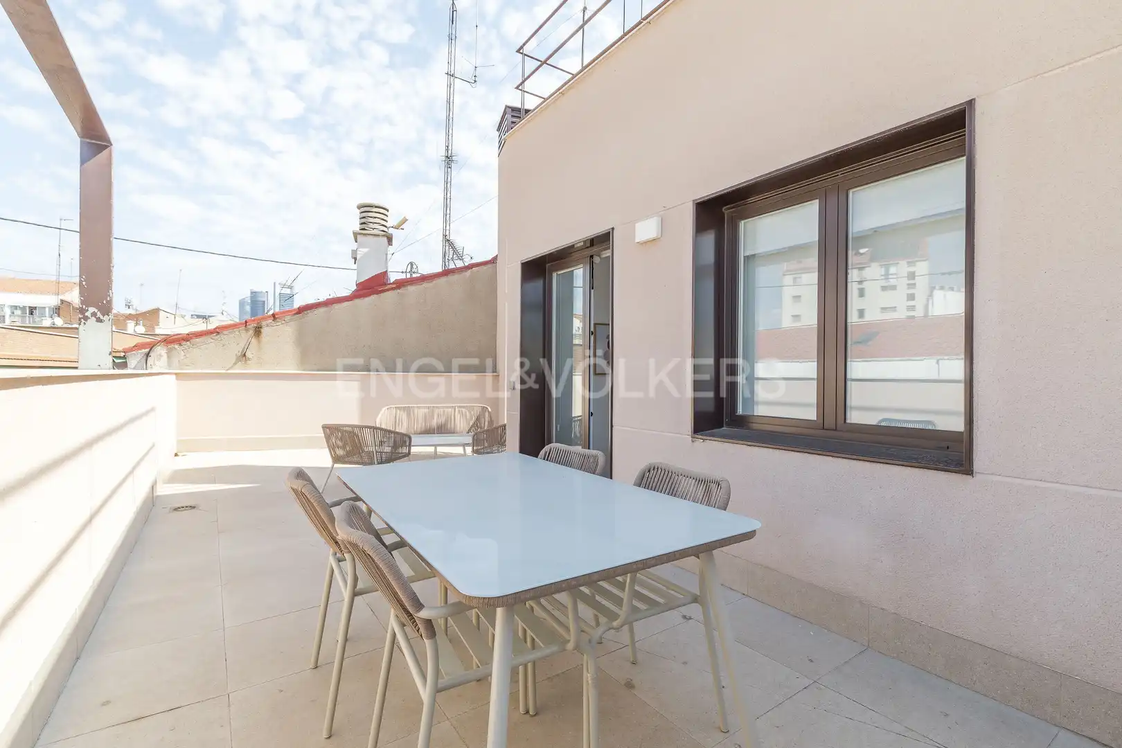 Terraza de Apartamento de alquiler en Madrid con Aire acondicionado, Calefacción y Terraza