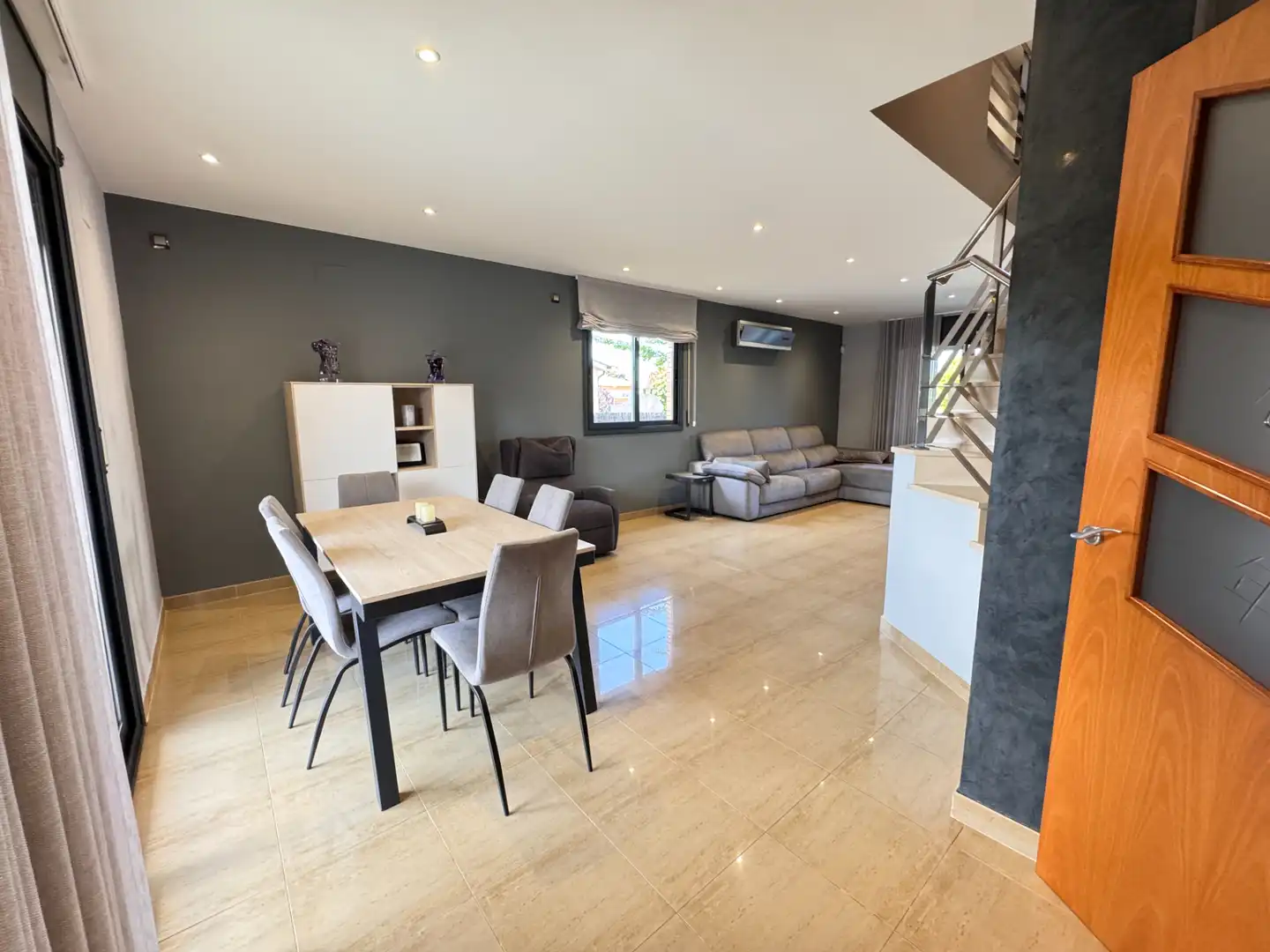 Living room of Houses for sale in Sant Antoni de Vilamajor  with Air Conditioner, Heating and Private garden