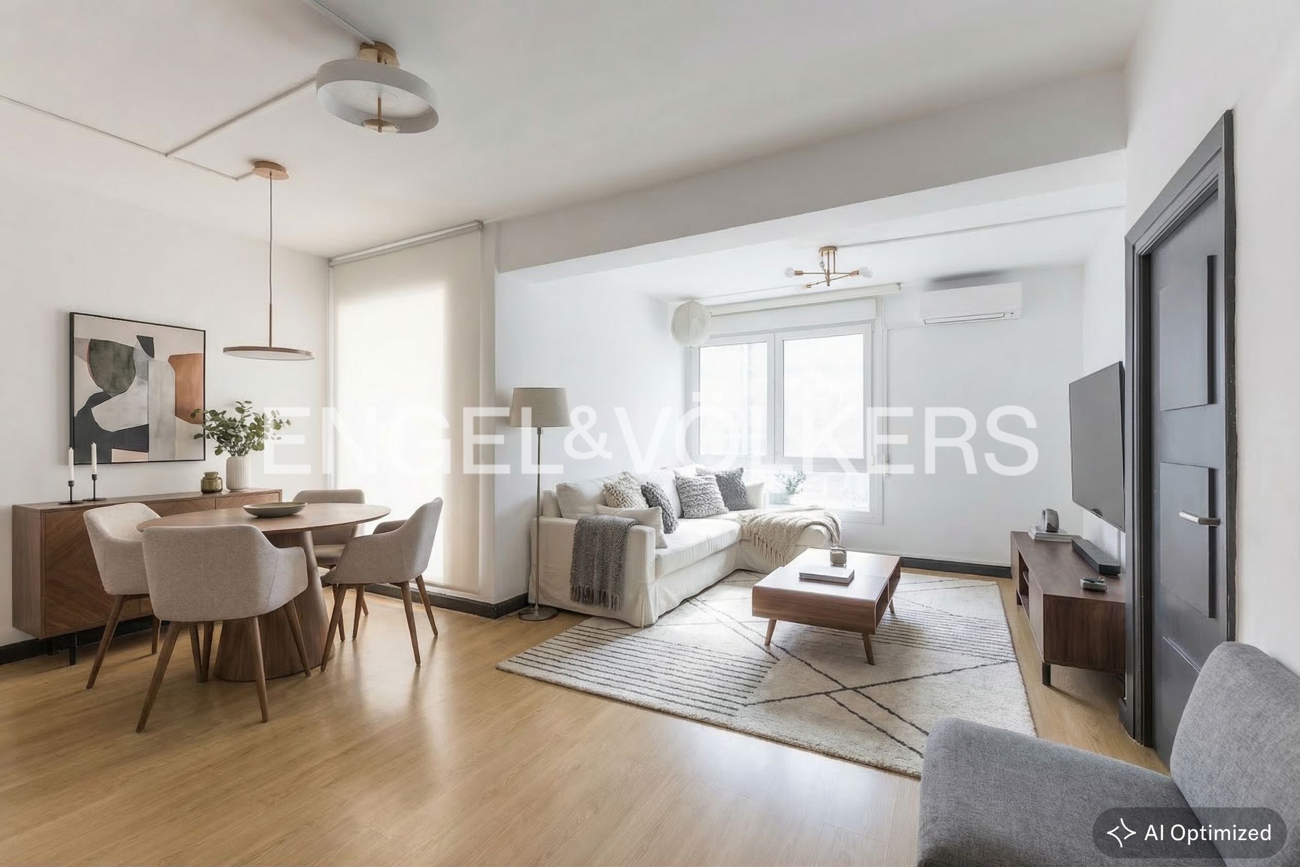 Living room of Flat for sale in  Madrid Capital  with Air Conditioner and Heating