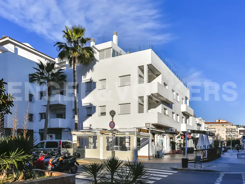 Exterior view of Attic for rent in Sitges  with Air Conditioner, Heating and Terrace