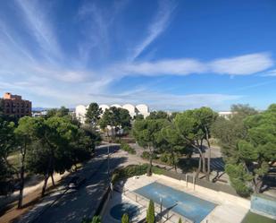 Exterior view of Flat to rent in  Madrid Capital  with Air Conditioner