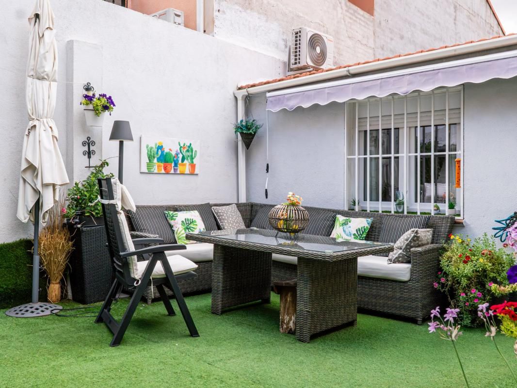 Terrassa de Casa o xalet en venda en Leganés amb Aire condicionat, Jardí privat i Terrassa
