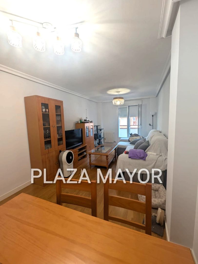 Sala de estar de Piso en venta en Villares de la Reina con Calefacción, Parquet y Amueblado