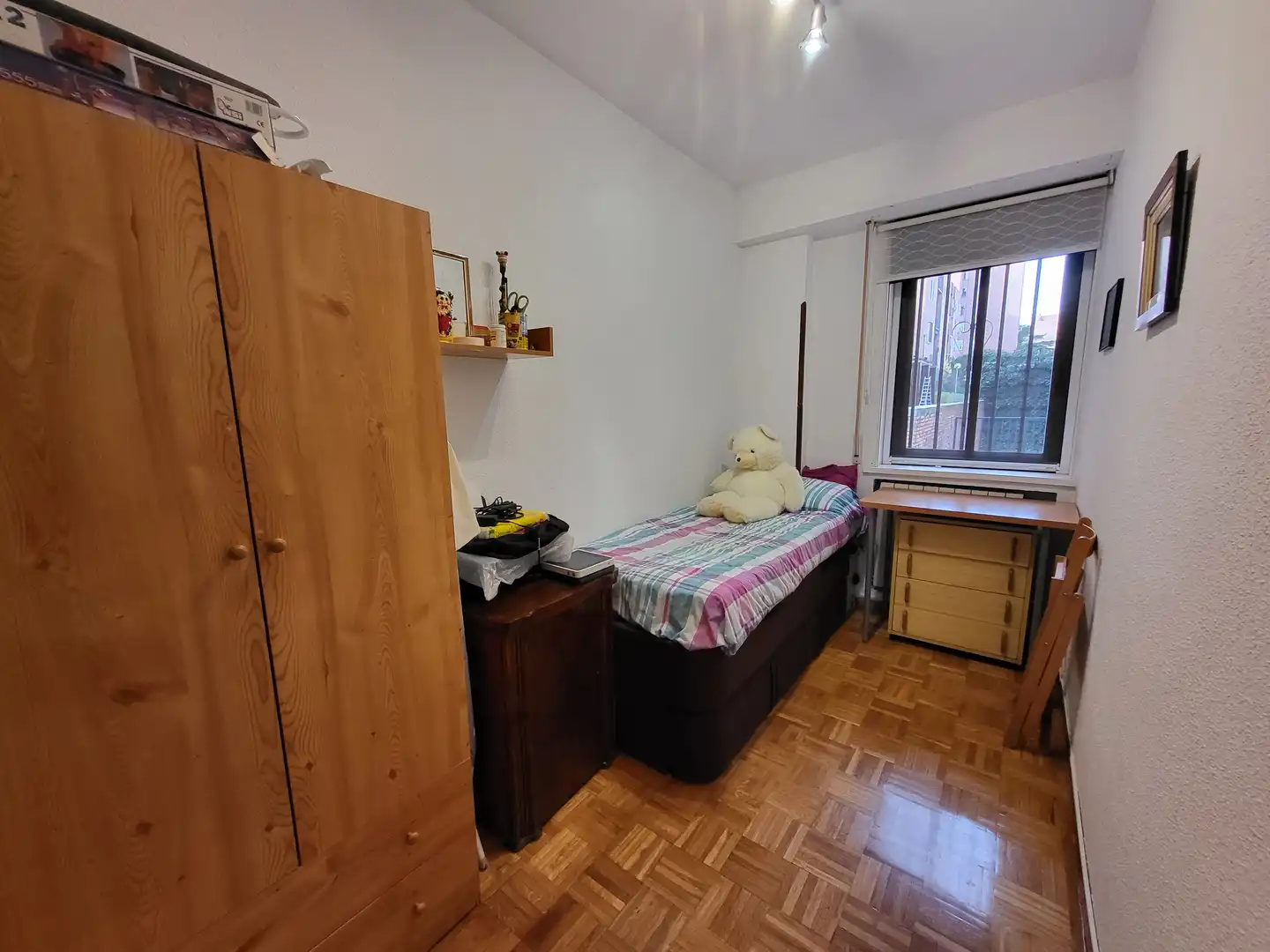Schlafzimmer von Wohnung zum Verkauf in Madrid mit Heizung, Parkett und Terrasse
