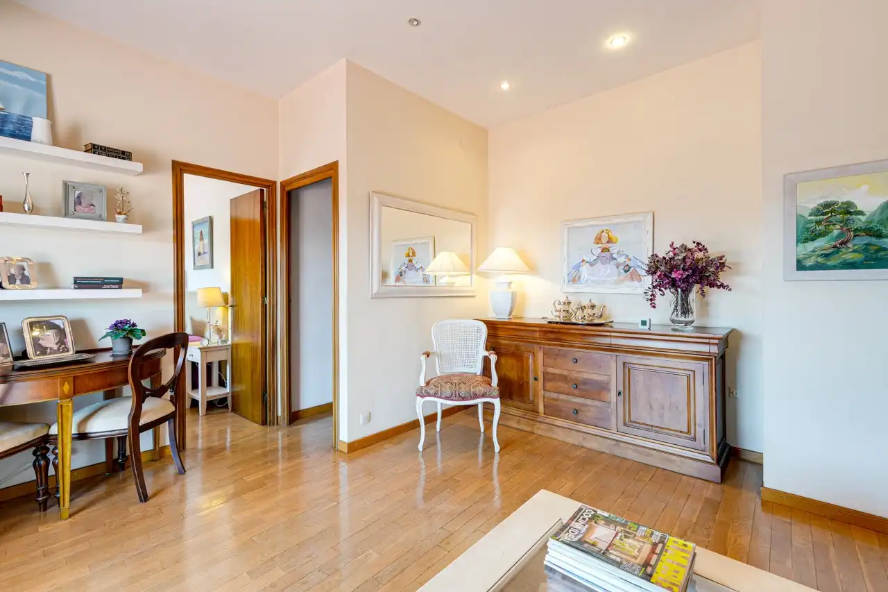 Sala d'estar de Àtic en venda en Barcelona amb Aire condicionat, Calefacció i Terrassa